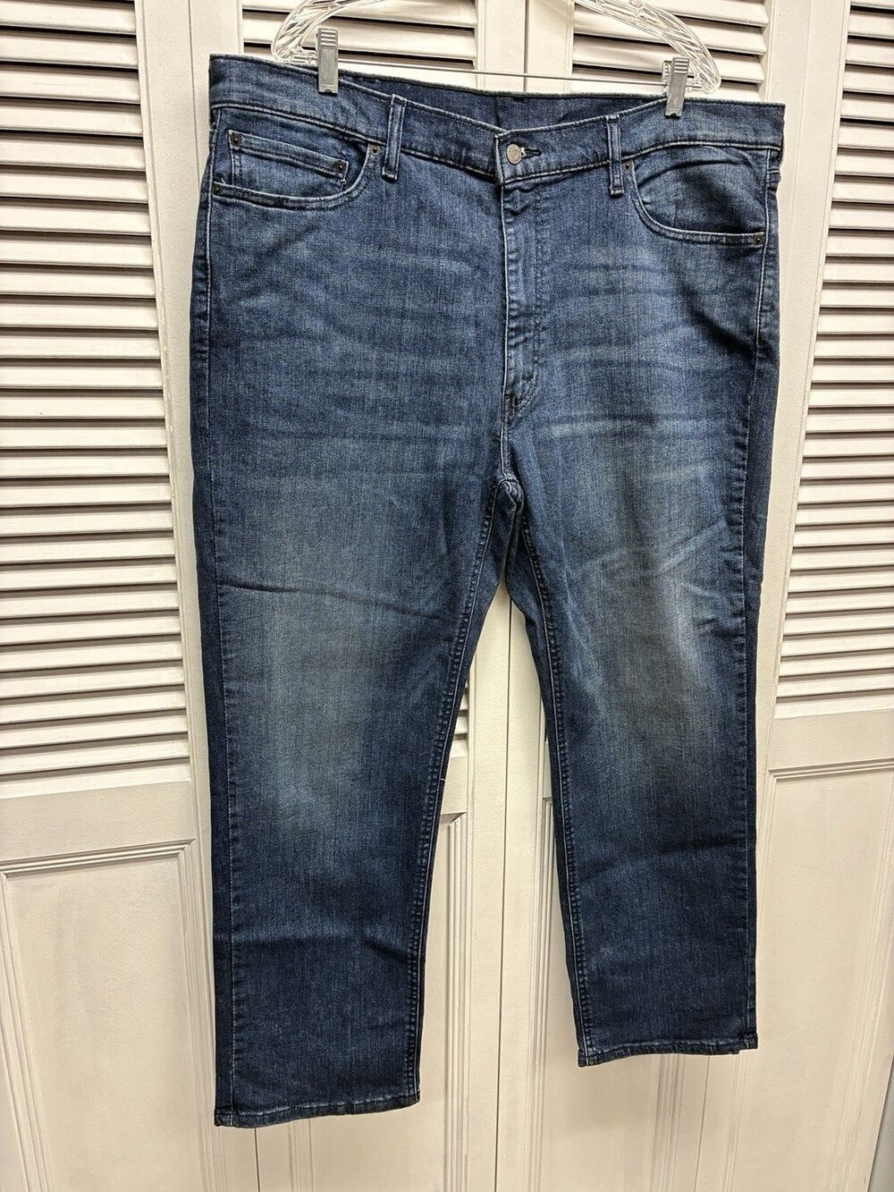 Levi's 541 Men's Blue Jeans Size 42x30 Measurements 42x29" Flex Whisker Fade
